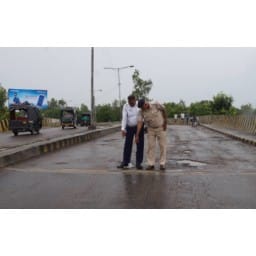 Current, Current in flyover, traffic divert, Hisar