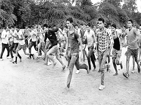 Given military training for youth