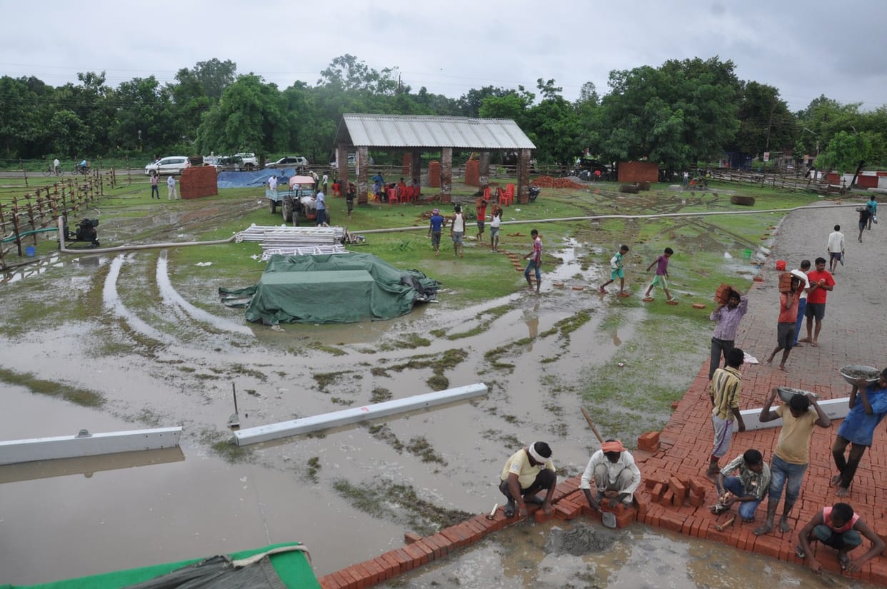 Trouble in prepartion of PM's rally