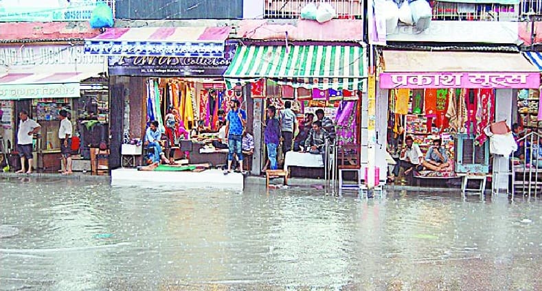 District Jmajm rain, the system turned back