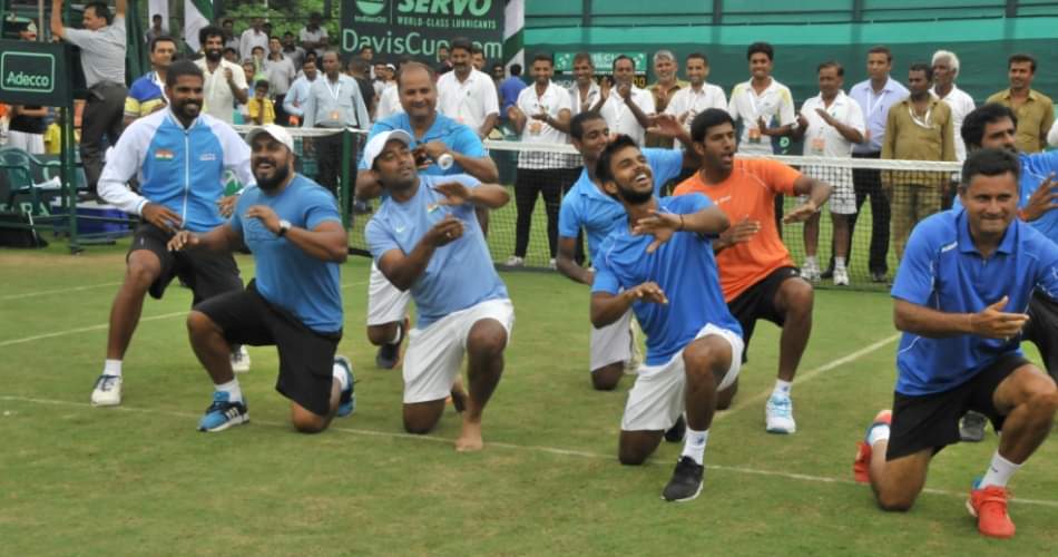 Team India Dances Off After Win in Davis Cup