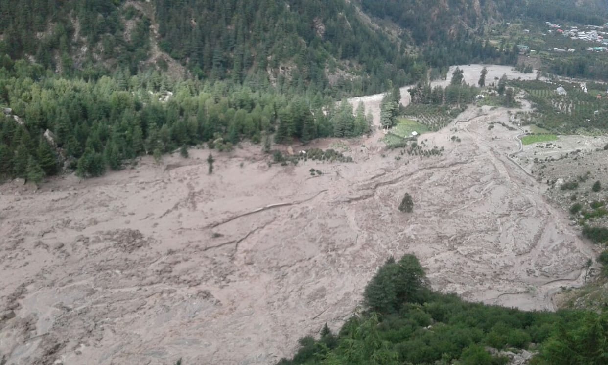 cloudburst in Raksham village kinnaur himachal pradesh