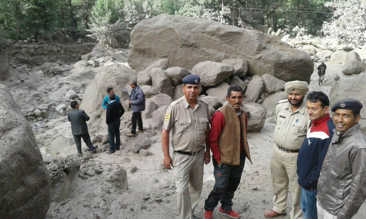 cloudburst in Raksham village kinnaur himachal pradesh