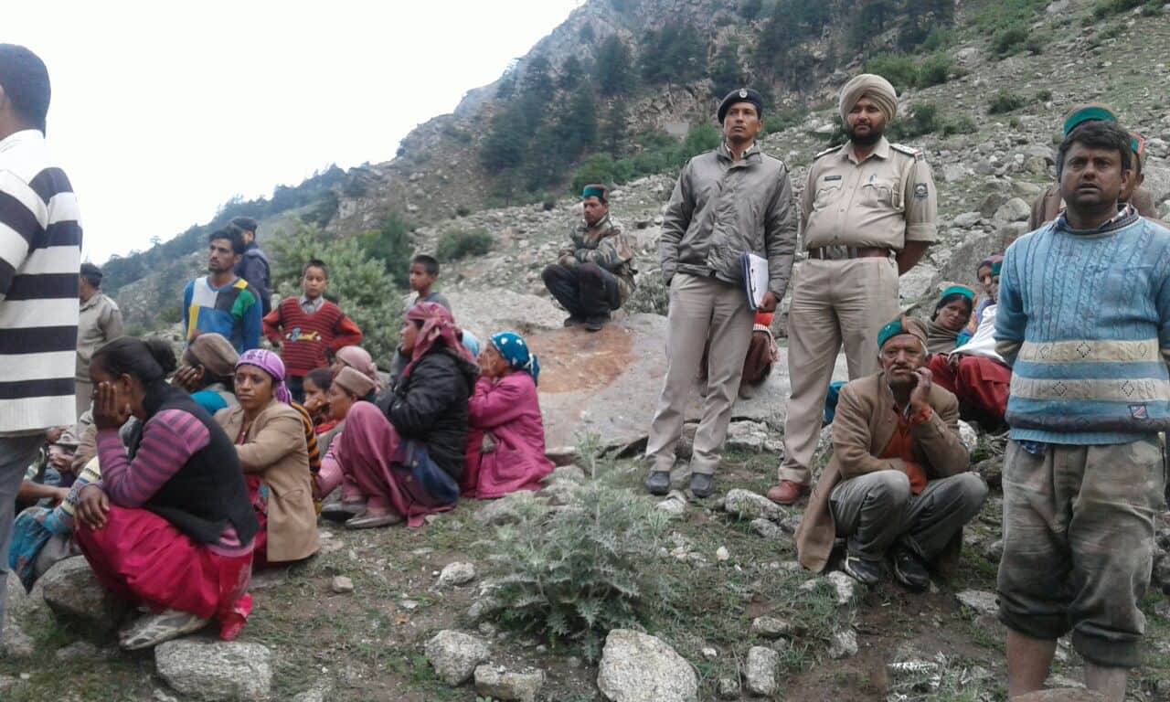 cloudburst in Raksham village kinnaur himachal pradesh