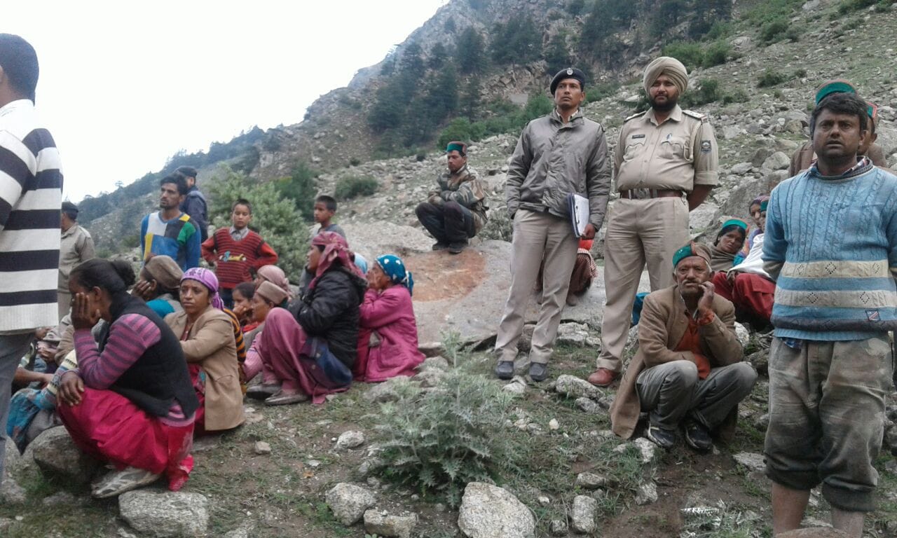 cloudburst in Raksham village kinnaur himachal pradesh