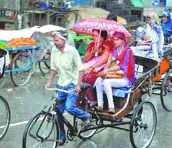 Temperature down nine degrees in two days, humid relief