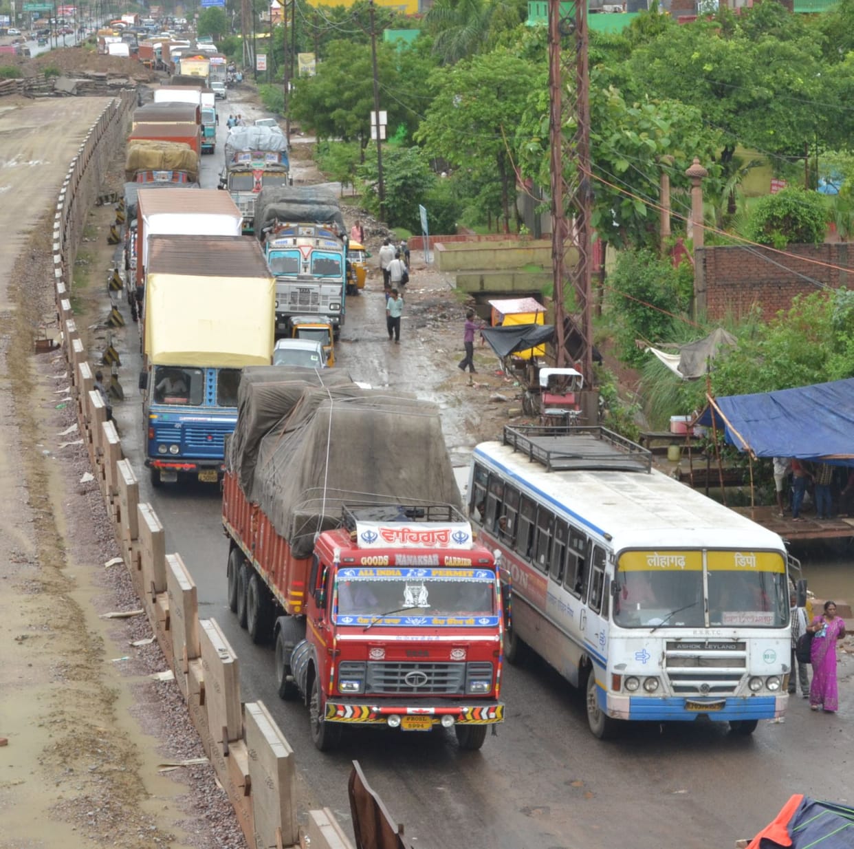 Guru Poornima day, jam on the highway may seem.