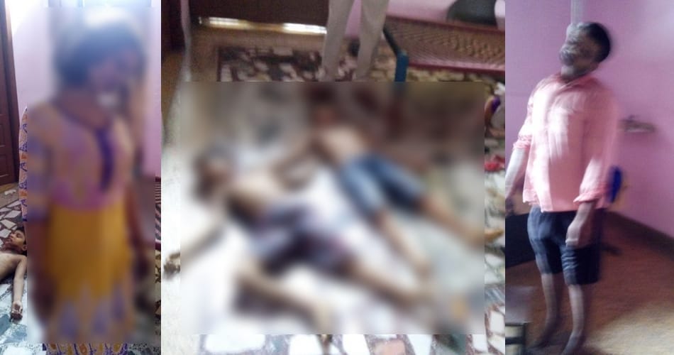 man committed suicide after triple murder of wife and two childrens in sonipat