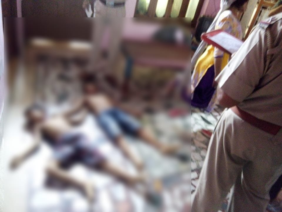 man committed suicide after triple murder of wife and two childrens in sonipat