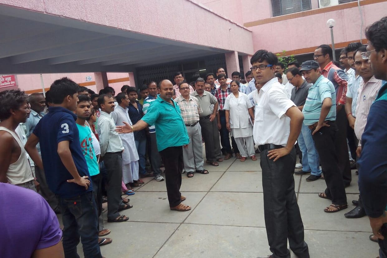 District hospital two hours OPD boycott