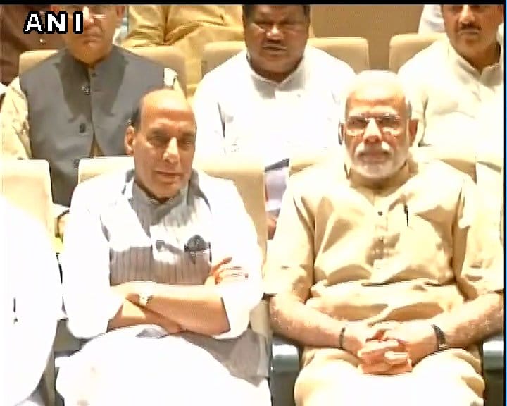 Delhi: BJP Parliamentary party meeting  in Parliament.