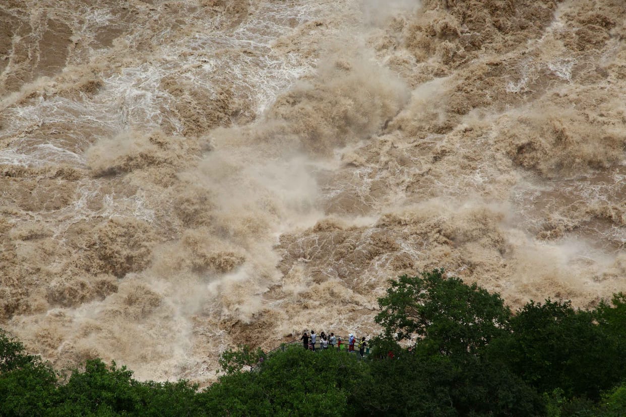 heavy flood in china