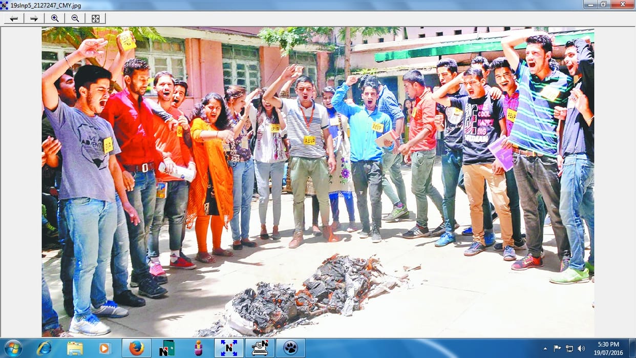 AVBP aggitation aganist rusha in collage