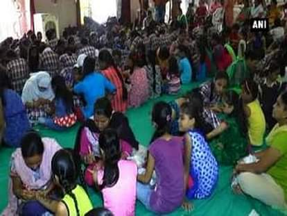 Communal harmony: Muslim girls apply henna on Hindu girls’ hands on Gauri Vrat