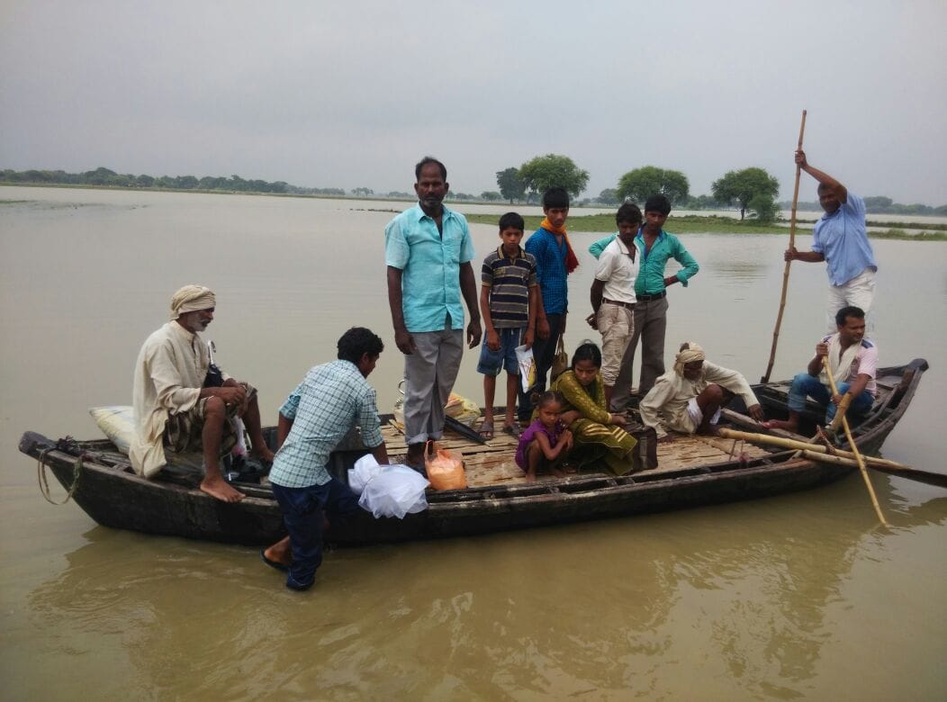 Ghagra river transgress the danger mark