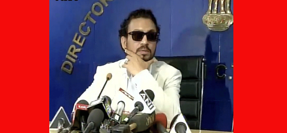 Bollywood Actor Irfan Khan suffering from neuroendocrine tumors, he gone abroad for his treatment