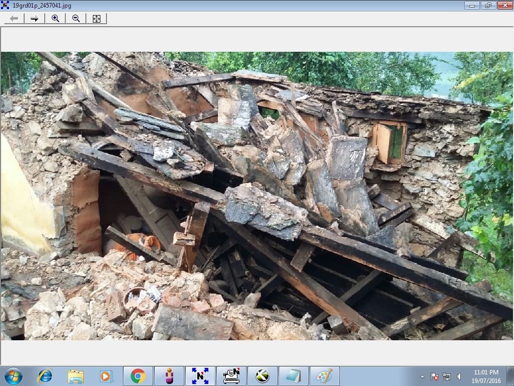 Mnudha demolish the two-storey cowshed, cow's death
