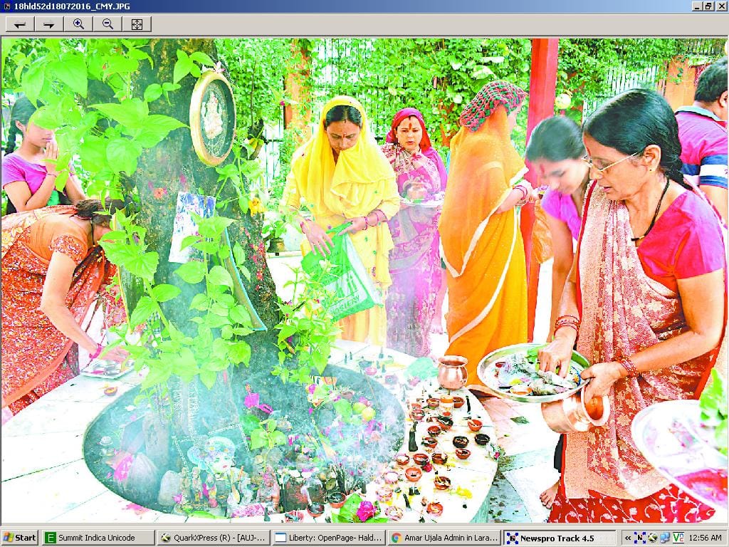First Monday of Shravan, the influx of pilgrims in temples