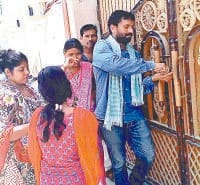 rule 134 A, PARENTS  SCHOOL lock, PROTEST, SONIPAT