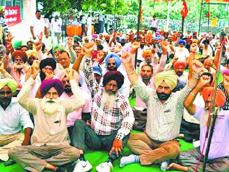  Power employee performance, management performance against PowerCom, protesting , Patiala