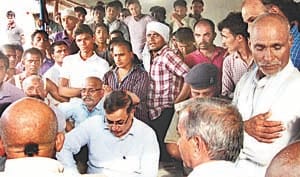 BSF jawan 's body and placing encompass jam
