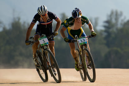 Shiwen representing India in International Mountain Biking