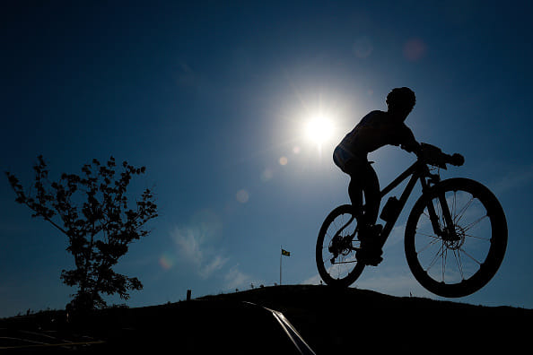 Shiwen representing India in International Mountain Biking