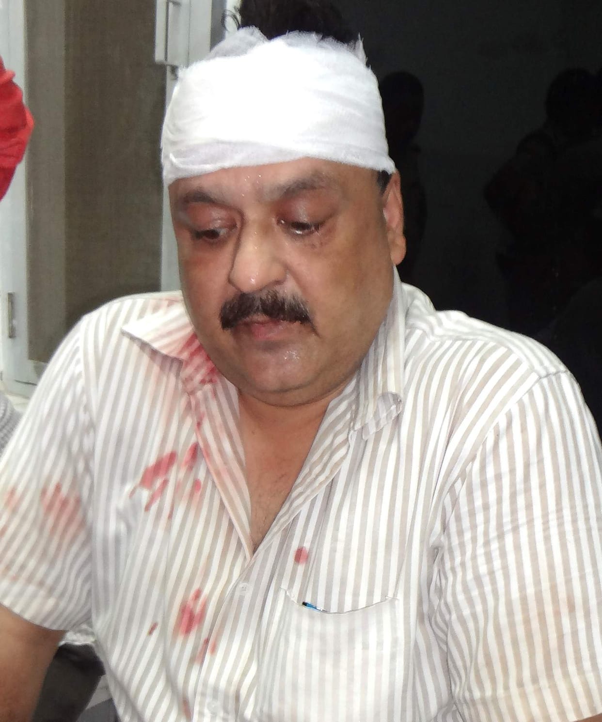 The attack on the merchant, injured