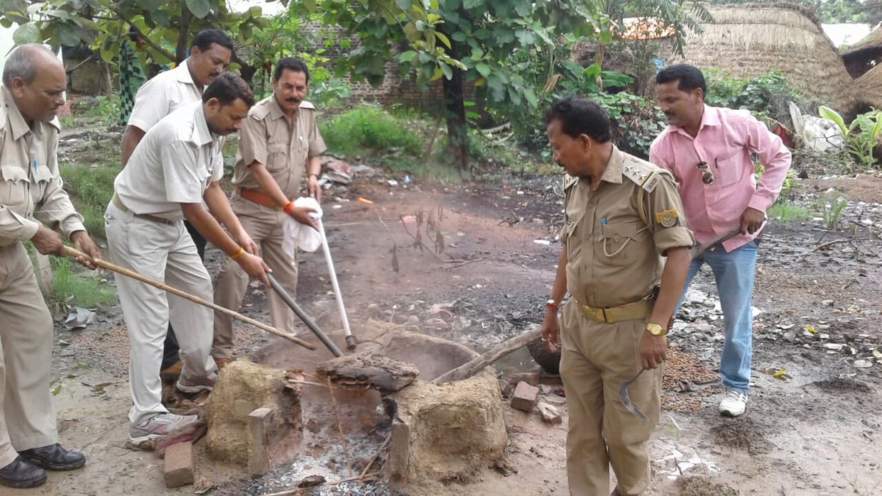 Raw alcohol raids broke furnaces