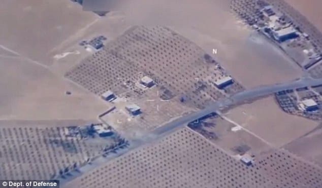 Shock and awe: The incredible moment US airstrikes wipe out five ISIS targets