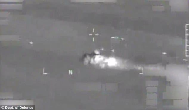 Shock and awe: The incredible moment US airstrikes wipe out five ISIS targets