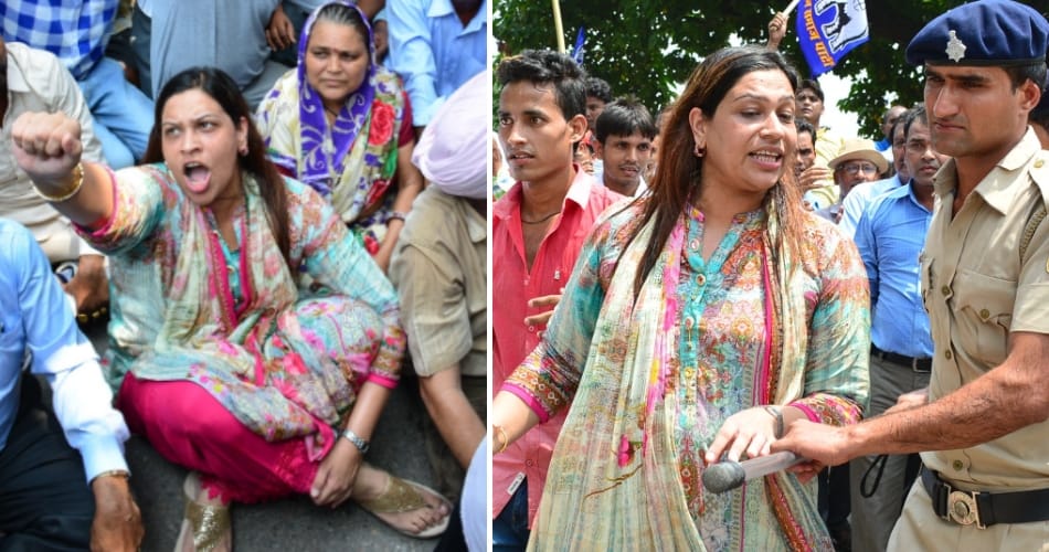 chandigarh bsp councillor jannat jahan announced 50 lakh reward to cut daya shankar tongue
