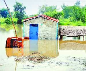 Houses themselves are desolate, flooding many villages surrounded by