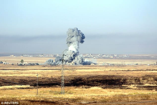 Shock and awe: The incredible moment US airstrikes wipe out five ISIS targets