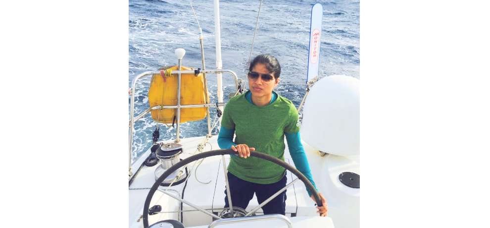 circumnavigation of the globe in 2017 by open ocean voyage of the Navy’s all women crew of Mhadei