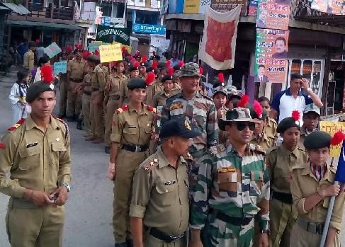 NCC cadets rally