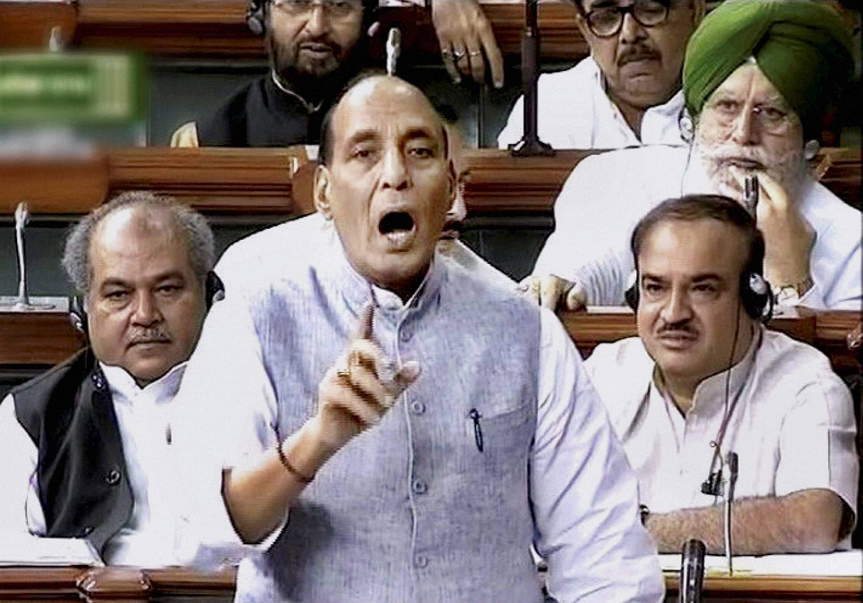 parliament rajnath singh
