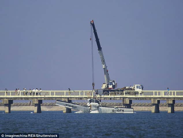 five people died as seaplane full of VIP guests crashed into a BRIDGE on its inaugural flight