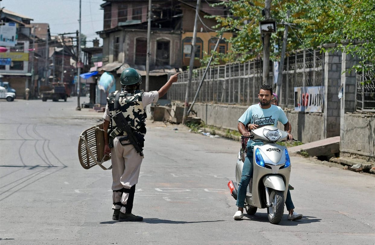  Curfew extended to several places in Kashmir
