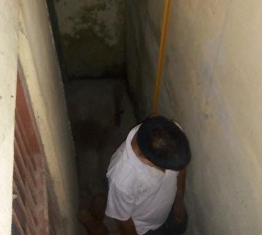dead body found hanging wth gas pipe 