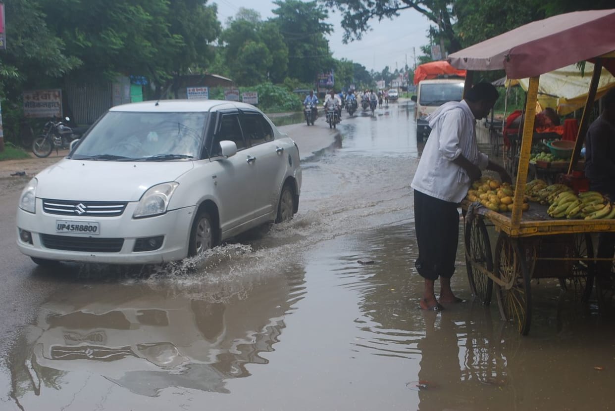 relief from the rain but waterlogging