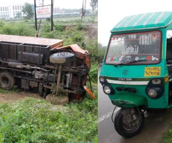 dcm tempo accident in lucknow bkt area
