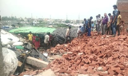 Woman and her daugher killed as Wall collapse on labour cottage at baddi.