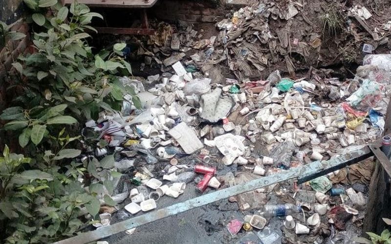 Due to the encroachment of logging drains made