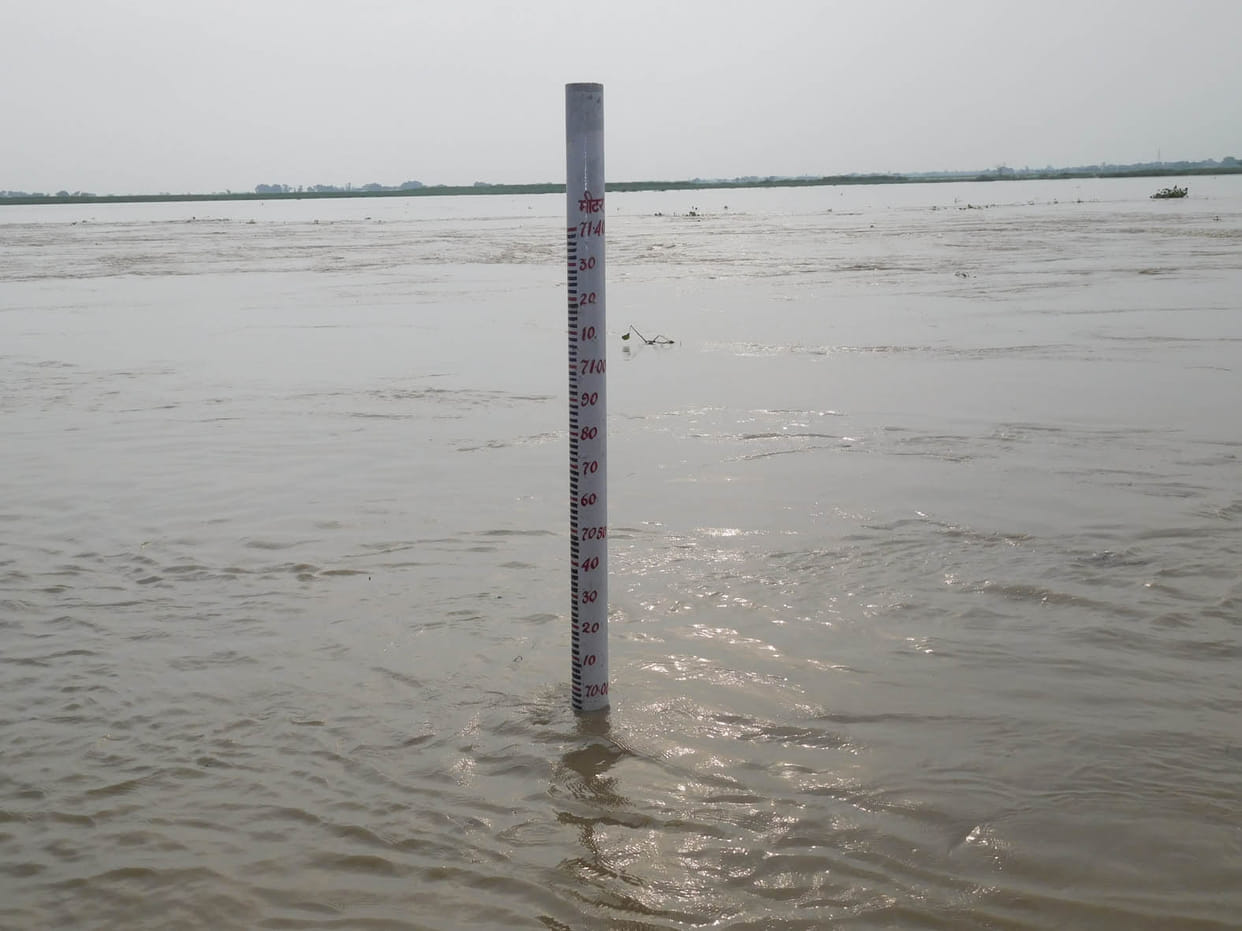 Ghagra river rose above the danger mark