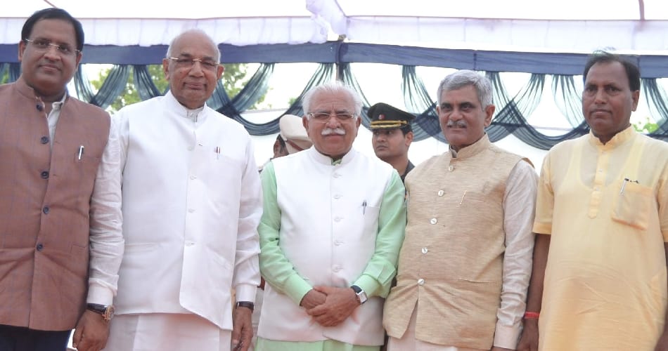 haryana ministry expansion, vipul goyal, manish grovar, banwari lal, cm khattar, haryana