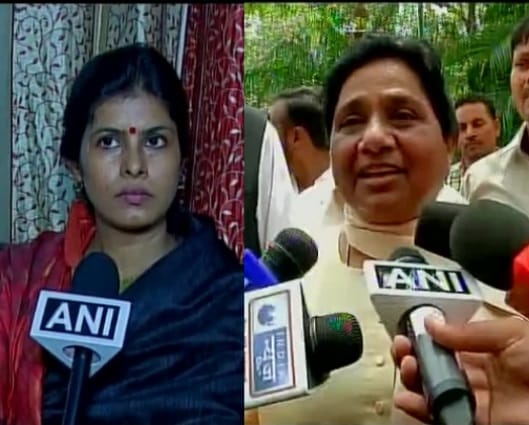 Dayashankar's wife attacked mayawati