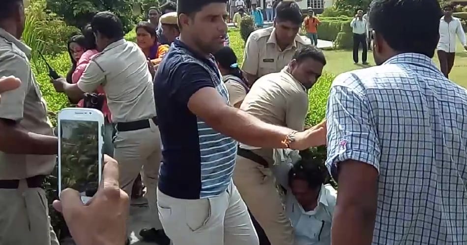 principal molestated intern girl students, girl student beaten principal, beaten principal, rohtak 