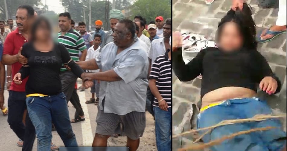 drunken girl entered in unknown house and beated family, high voltage drama