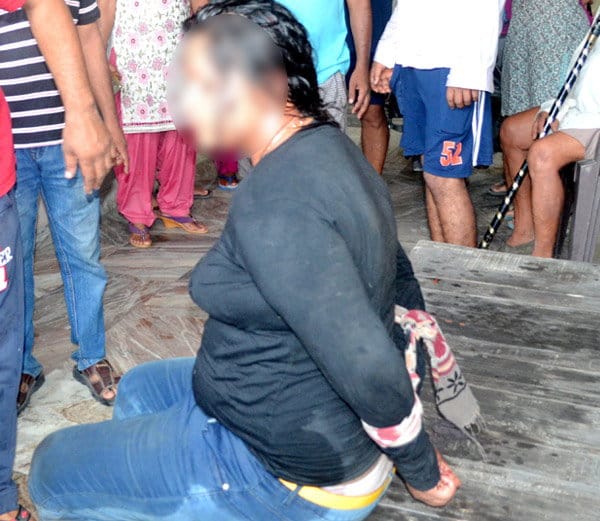 drunken girl entered in unknown house and beated family, high voltage drama